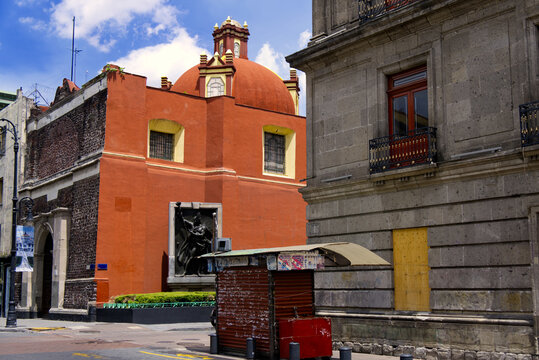Mexico City - Calle Tacuba Buildings