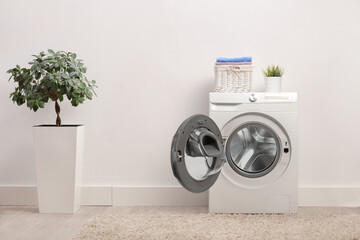 Open washing machine