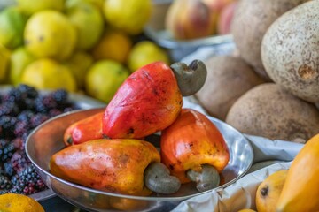 Fruit in latin american market. Fruit in Guatemalan market.