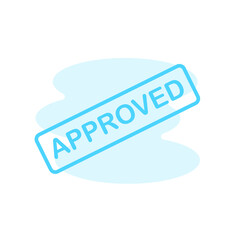 Illustration Vector Graphic of approved label icon