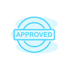 Illustration Vector Graphic of approved label icon