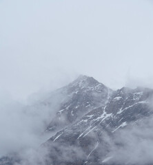 Rocky mountain in Alberta, British Columbia Canada landscape view
