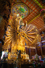 Fototapeta premium Wat Metta Thamrat or Wat Metta Tham Photiyan in Kanchanaburi, Thailand