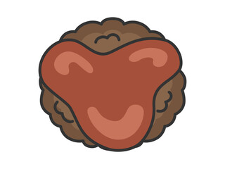 ハンバーグのイラスト