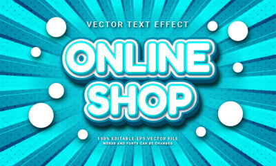 Online shop editable text effect with promotion sale theme