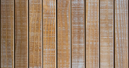 rustic aged wood texture in vertically aligned slats full frame