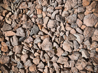 many stones gravel design background