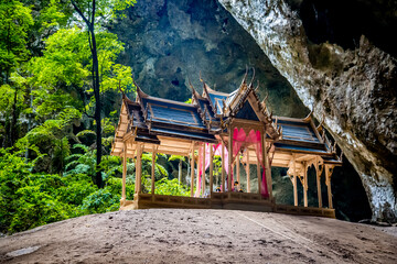 Phraya Nakhon Cave, Khua Kharuehat pavillion temple in Khao Sam Roi Yot National Park in Prachuap Khiri Khan, Thailand
