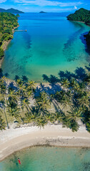 Aerial view of Koh Ngam, in Koh Chang, Trat, thailand