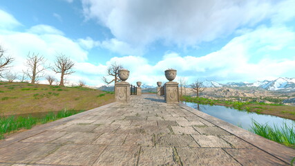 Obraz premium 風景式庭園