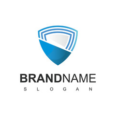 Shield Logo Design Template, Secure Symbol
