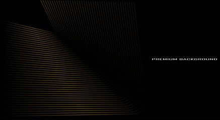 dark background with abstract golden lines