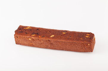 chocolate bar isolated on white