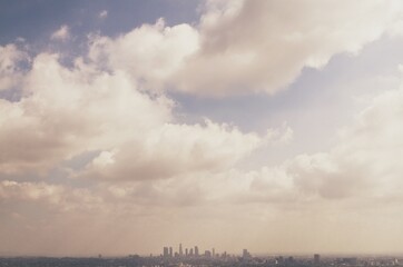 Fototapeta na wymiar clouds over the city