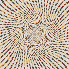 Abstract Colorful Blocks Vortex Art Design Background