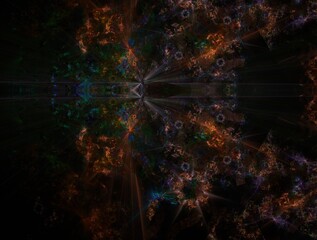 Imaginatory fractal background generated Image