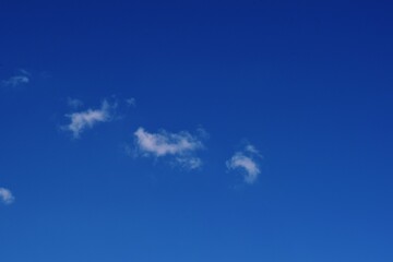 blue sky white clouds nature background