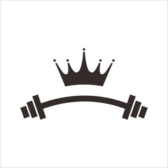 King fitness GYM logo vector template. Simple fitness logo icon 