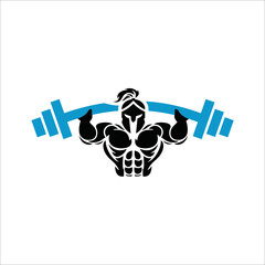 sparta fitness GYM logo. fitness and bodybuilding vector logo template
