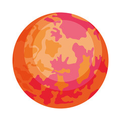 Mars planet icon