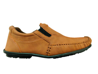 Men's shoes isolated on white background (Clipping Path).