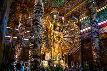 Wat Metta Thamrat or Wat Metta Tham Photiyan in Kanchanaburi, Thailand