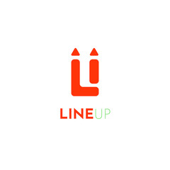 Line Up Logo Design Vector