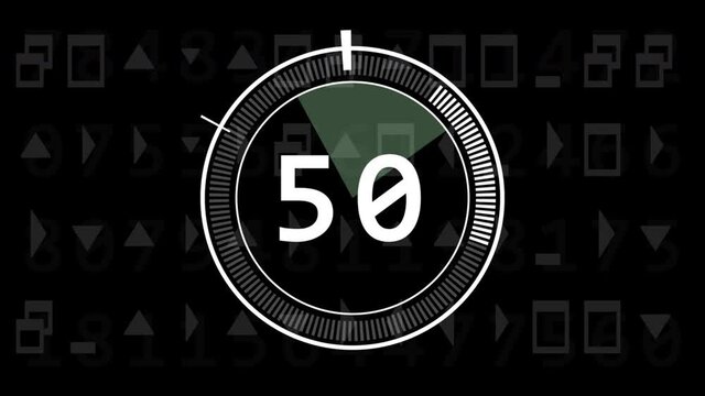 The radar circle is rotating, within the count of 0-99 percent. The background is a flashing character.