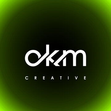 OKM Letter Initial Logo Design Template Vector Illustration