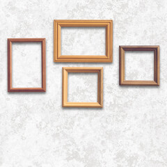 frames on white wall