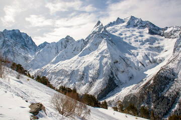 hiker in the mountains