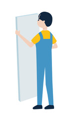 plank installation worker