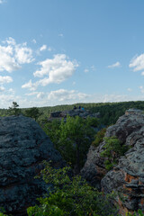 landscape with blue sky