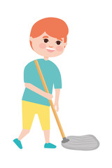 mopping boy icon