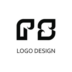 Letter rs for logo company design