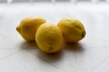 lemons on a table