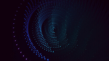 3D rendering abstract circle light background
