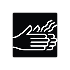 Black solid icon for dried