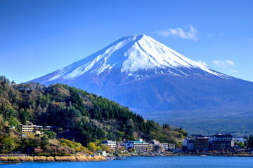 Fototapeta na wymiar 富士山・河口湖