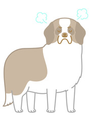 怒るセントバーナード