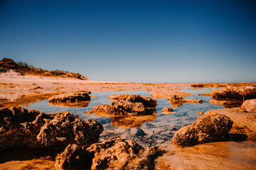 sunset in the desert