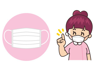 マスク着用にご協力ください　看護師