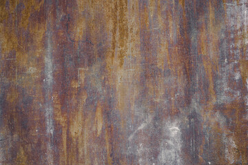 Grunge metal background   with scratches and cracks.  Rust Texture