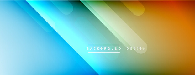 Dynamic lines abstract background. 3D shadow effects and fluid gradients. Modern overlapping forms