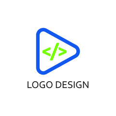 Code play for logo company design