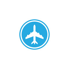 Airplane icon vector illustration design Logo Template