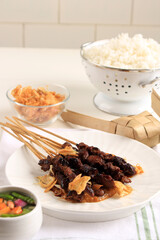 Homemade Indonesian Lamb Satay (Sate Kambing) is Popular Menu for Idul Adha (Eid al Adha)
