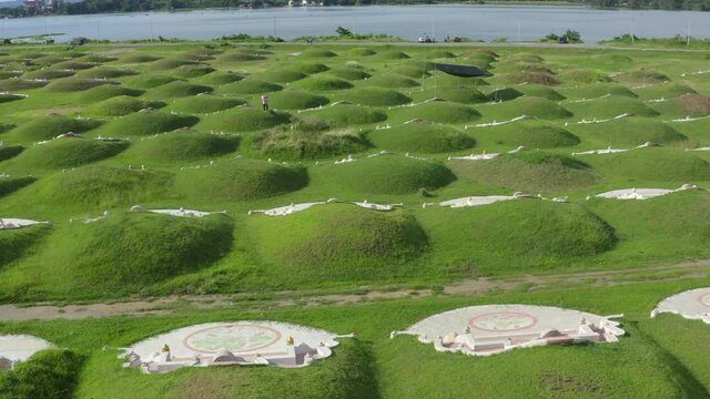 Wang Hip Cemetery Park in Kanchanaburi, Thailand