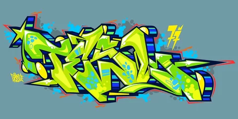 Rucksack Abstract Urban Graffiti Street Art Word Tesl Lettering Vector Illustration Art © Anton Kustsinski