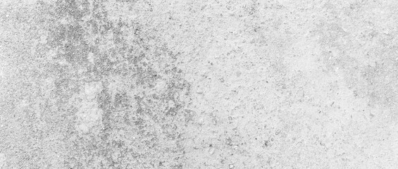Panorama of White grey concrete texture, Rough cement stone wall, Surface of old and dirty outdoor building wall, Abstract nature seamless background